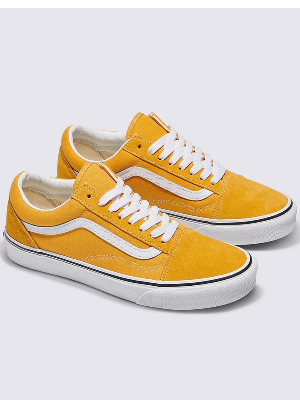 Vans Classic Low-Top Suede Sneakers in mustard   with White Stripe
